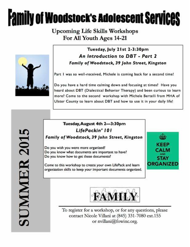 Independent Living Program Family of Woodstock