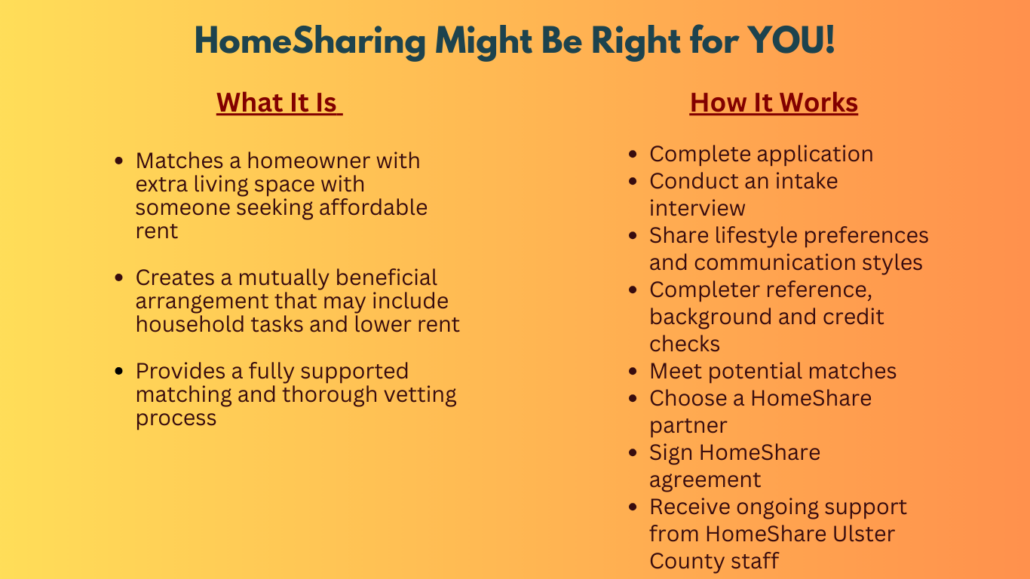 Homeshare Examples HomeShare Ulster County | Family of Woodstock